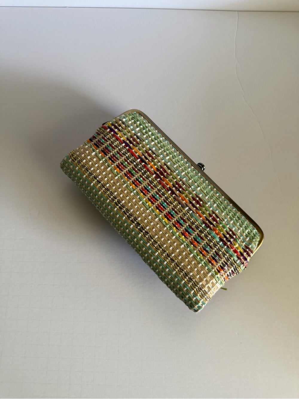 HOBO Mint and Tan Woven Crossbody Bag Brand new with matching wallet - Picture 8 of 13